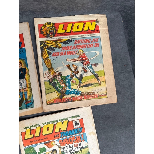 485 - 5 X Lion Comics From 1968-1973