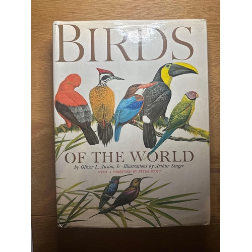 494 - Lot of 4 bird books. Birds of the world by Oliver L Austin. the world atlas of birds. The Tale of th... 