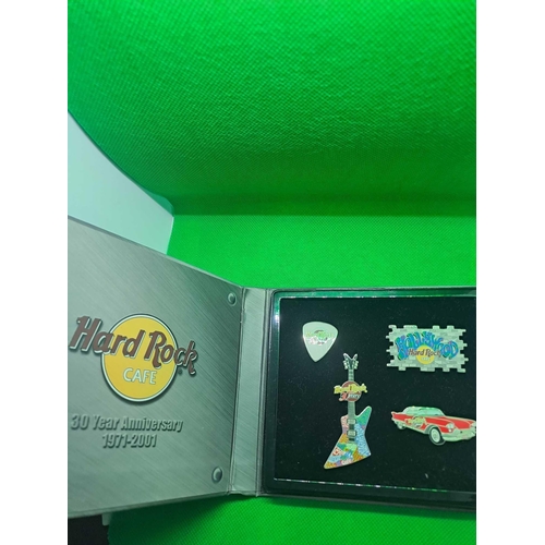 430 - Hard Rock Cafe 30 Year Anniversary 1971-2001 4 Pins In A Display