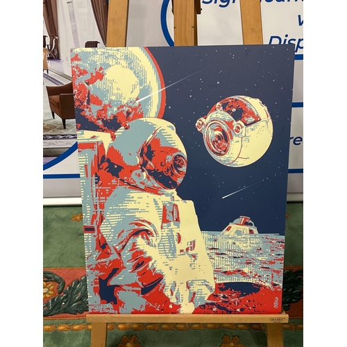 1 - Cosmic Encounter By Gothsa Print In Colours (Finish Dibond) 60 X 80 cm