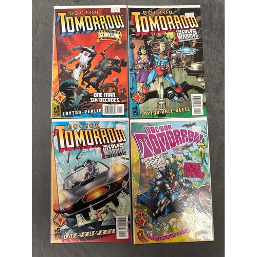 86 - 4 issues of Doctor Tomorrow comics by Valiant Comics. Issues 1, 2, 4, 5