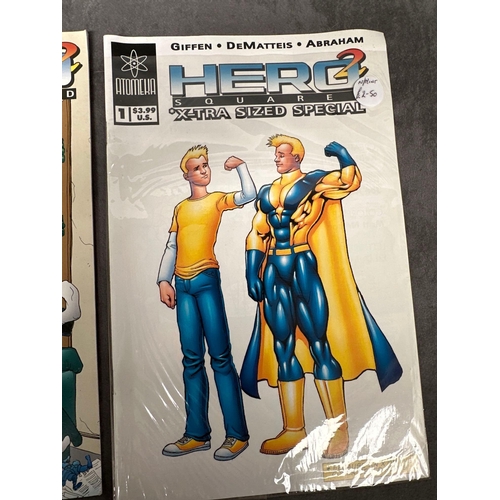 87 - 2 issues of Hero Squared issue 1 by Boom Studios and xtra sized special By Atomeka.