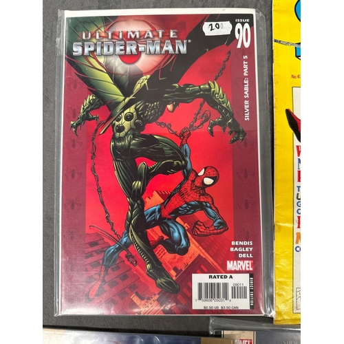 88 - 7 issues of marvels Spiderman also includes Super spider man TV Comic, 3 issues of the ultimate spid... 