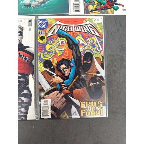 90 - 5 issues of Dc Comics this lot includes Batman Nightwing and teen Titans. Please see issues in the p... 