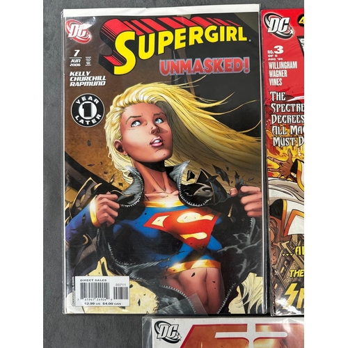 91 - 5 issues of DC Comics Supergirl, unmasked day vengeance, teeny Titans, week fifty and Klarion