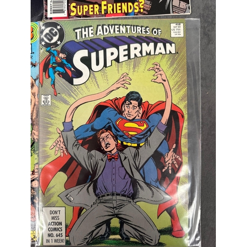 92 - 4 issues of dc comics Superman. This includes the adventures of Superman 1989, issue 4588, and black... 