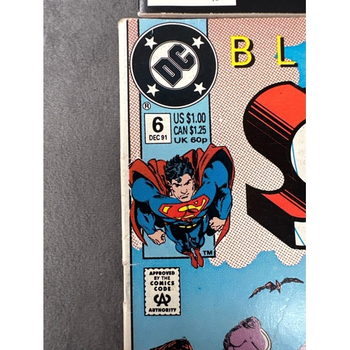 92 - 4 issues of dc comics Superman. This includes the adventures of Superman 1989, issue 4588, and black... 