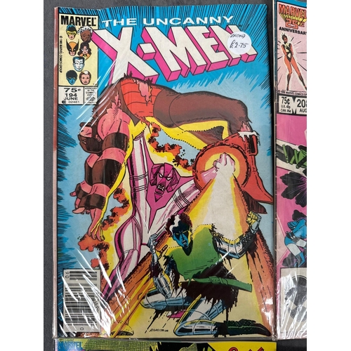 93 - 4 x Marvel Comics Xmen and Excalibur. 2 issues of the uncanny Xmen and Xmen identity crisis.