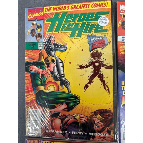 94 - 4 issues of marvel comics heroes for hire includes issues 2, 5, 14 and 15