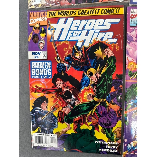 94 - 4 issues of marvel comics heroes for hire includes issues 2, 5, 14 and 15