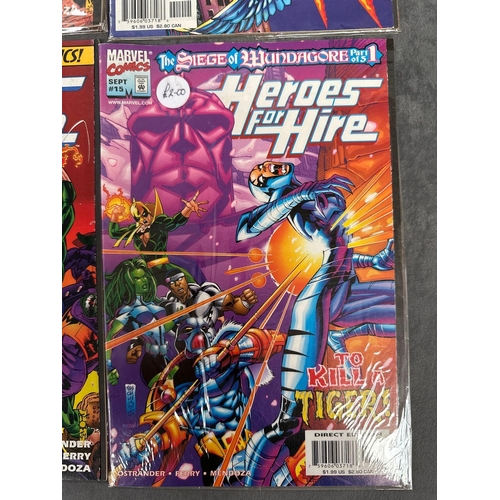 94 - 4 issues of marvel comics heroes for hire includes issues 2, 5, 14 and 15