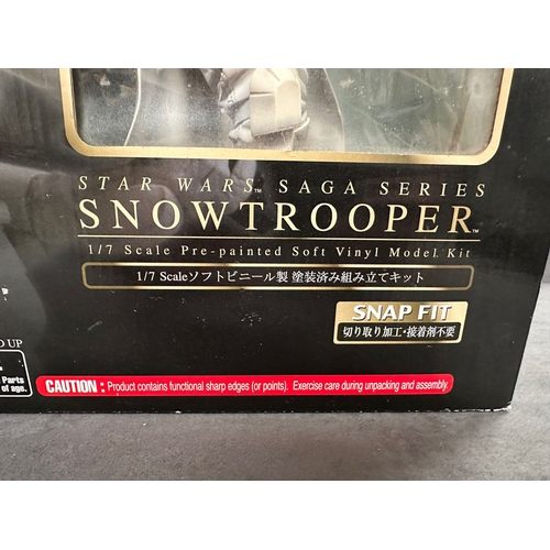 336 - Rare Kotobukiya Art FX Star Wars Series Snap Fit SnowTrooper Pre Painted Model Kit 1/7 Scale In Seal... 