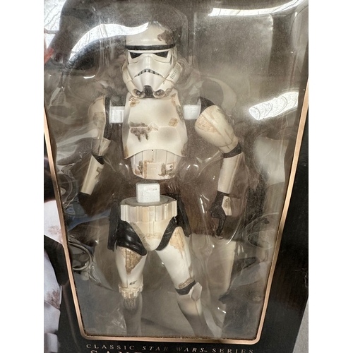 337 - Rare Kotobukiya Art FX Star Wars Series Snap Fit limited edition SandTrooper Pre Painted Model Kit 1... 