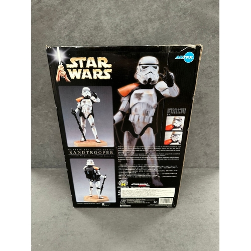 337 - Rare Kotobukiya Art FX Star Wars Series Snap Fit limited edition SandTrooper Pre Painted Model Kit 1... 