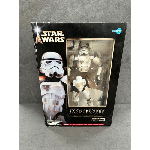 337 - Rare Kotobukiya Art FX Star Wars Series Snap Fit limited edition SandTrooper Pre Painted Model Kit 1... 