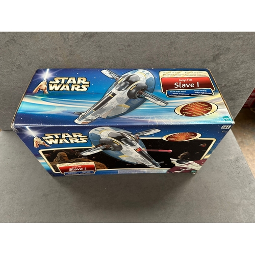 339 - Jango Fetts Clave 1 Star Ship from attack of the clones by Hasbro 2001