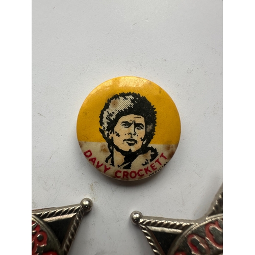 Vintage Davy Crockett badges 1950s 1960s two times lone star and two ...