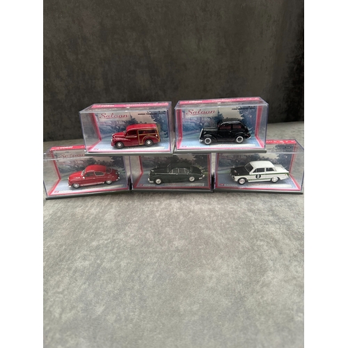 43 - 5 x Corgi Saloon cars this lot includes 01302 Lotus Cortina (RARE) 01402 Ford Popular, 01804 Jaguar ... 