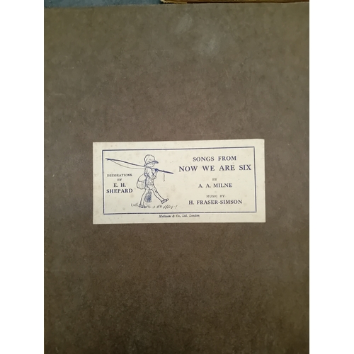3 x music notes by EH Sheppard. Songs from 'Now We Are Six' by A.A ...