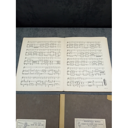 3 x music notes by EH Sheppard. Songs from 'Now We Are Six' by A.A ...