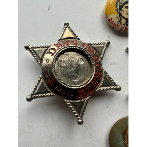 Vintage Davy Crockett badges 1950s 1960s two times lone star and two ...