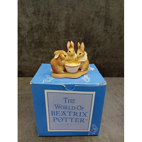 260 - A collection of four 'The World of Beatrix Potter' figurines by Border Fine Arts, each presented wit... 