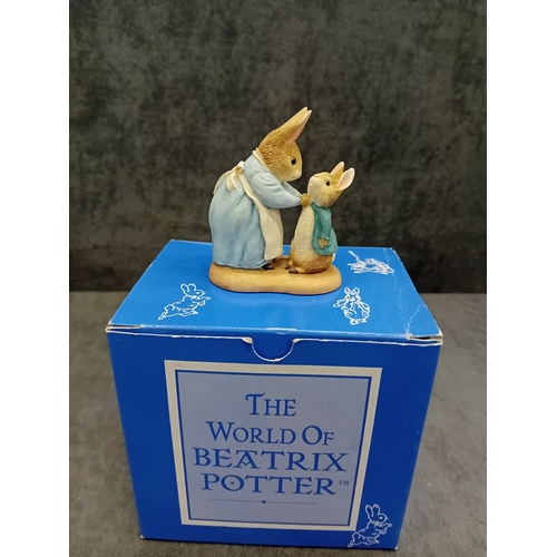 260 - A collection of four 'The World of Beatrix Potter' figurines by Border Fine Arts, each presented wit... 