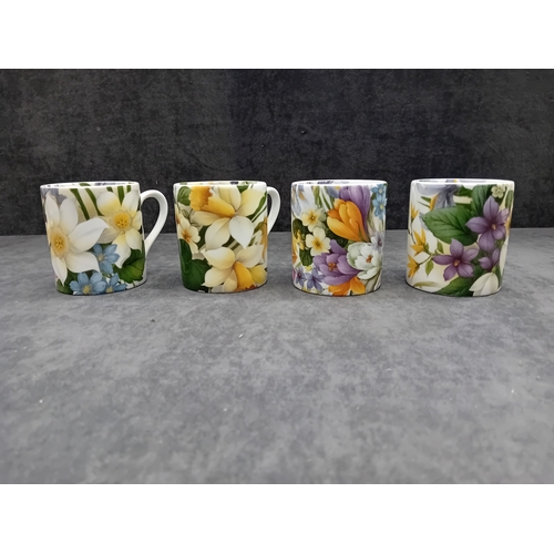 331 - Set of 4 Bloomers by Wayman Floral Mugs 
 
  
 

  &nbsp; A beautiful set of four mugs featuring ... 