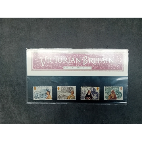 339 - Lot of 7 Historical Themed Stamp Presentation packs 
Medieval life 1986 pack number 172 
Victorian B... 
