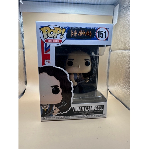 624 - A modern collectible Funko Pop! Rocks vinyl figure depicting Vivian Campbell of Def Leppard, identif... 