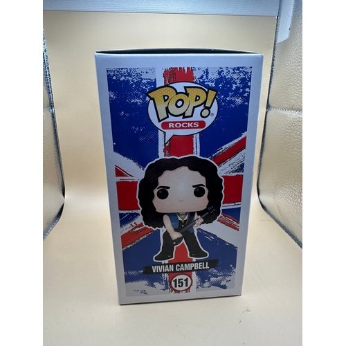 624 - A modern collectible Funko Pop! Rocks vinyl figure depicting Vivian Campbell of Def Leppard, identif... 