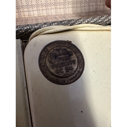 125 - Collaro Record player in original case as pictured&nbsp;