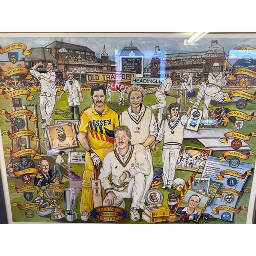 14 - Classic Sporting Picture Signed by Gooch, Botham and Gower