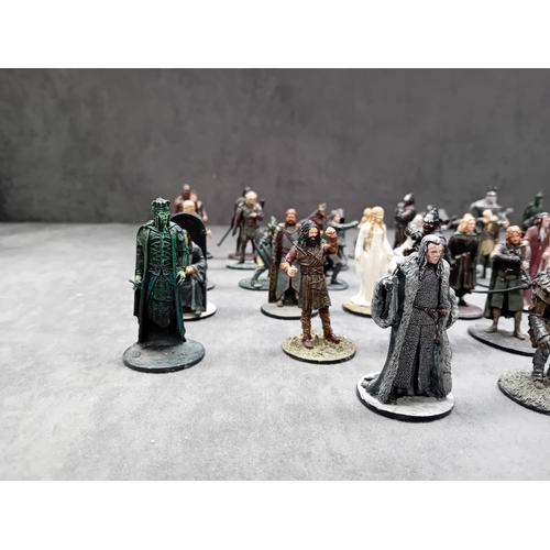 178 - A collection of 44 individually painted *Lord of the Rings* metal miniatures, likely produced by NLP... 