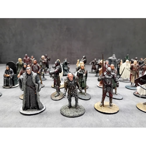 178 - A collection of 44 individually painted *Lord of the Rings* metal miniatures, likely produced by NLP... 
