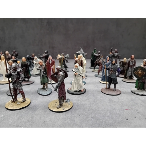 178 - A collection of 44 individually painted *Lord of the Rings* metal miniatures, likely produced by NLP... 