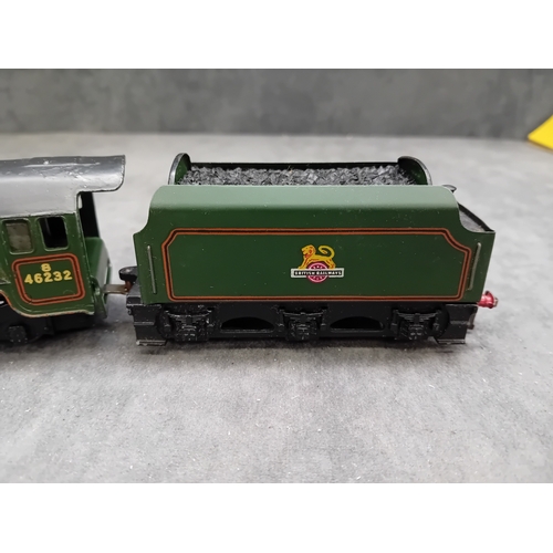 228 - A Hornby Dublo EDL12 3 Rail BR 4-6-2 'Duchess of Montrose' Locomotive, number 46232, with its tender... 