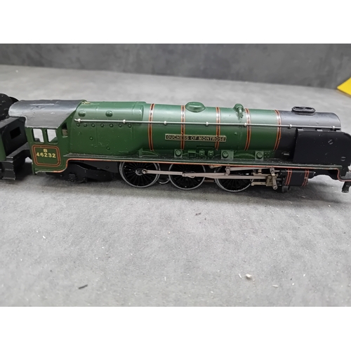 228 - A Hornby Dublo EDL12 3 Rail BR 4-6-2 'Duchess of Montrose' Locomotive, number 46232, with its tender... 