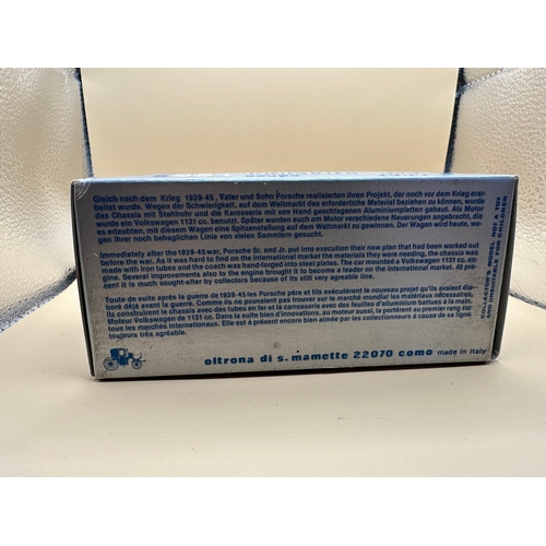 275 - A Brumm S004 "special serie" die-cast model of a yellow 1952 Porsche 356 coupe, decorated ... 