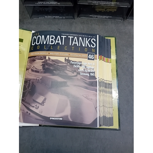 323 - A collection of 15 DeAgostini 'The Combat Tanks Collection' miniature military vehicle models. The l... 
