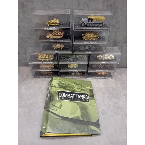 A collection of 15 DeAgostini 'The Combat Tanks Collection' die-cast ...