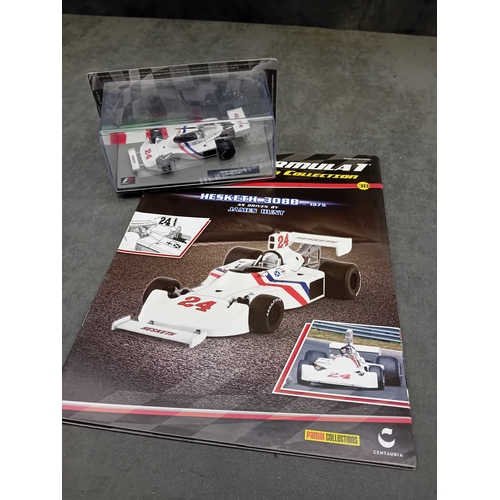 333 - A collection of five die-cast model cars from the 'FORMULA 1 The Car Collection' series, produced by... 