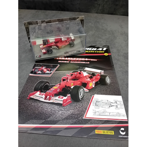 333 - A collection of five die-cast model cars from the 'FORMULA 1 The Car Collection' series, produced by... 