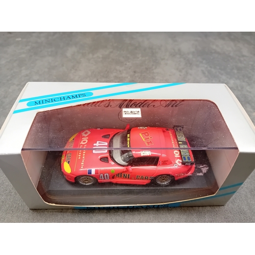 385 - A Minichamps 1:43 scale diecast model of the #40 red Dodge Viper from the Le Mans 1994 race, driven ... 