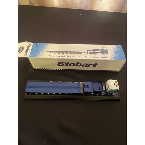 405 - A collection of five 1/76 scale die-cast model trucks from the Atlas Editions Eddie Stobart Collecti... 