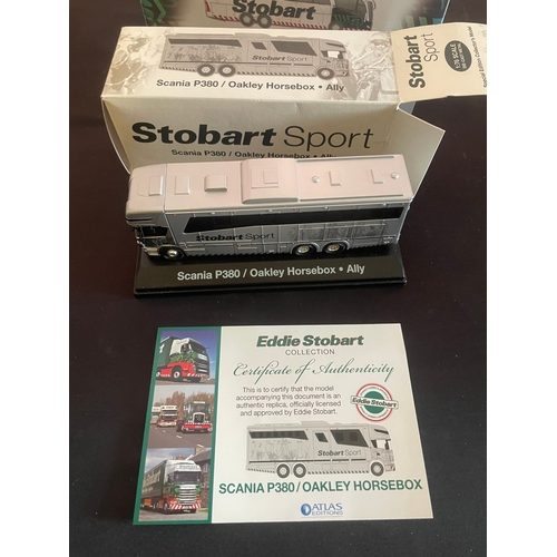 409 - A pair of Atlas Editions Eddie Stobart Collection 1:76 scale die-cast metal vehicle models. This lot... 