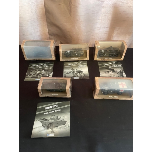 426 - A collection of five Atlas Editions 1:43 scale die-cast military vehicle models. This lot comprises ... 