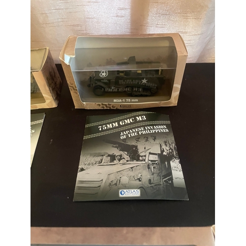 426 - A collection of five Atlas Editions 1:43 scale die-cast military vehicle models. This lot comprises ... 