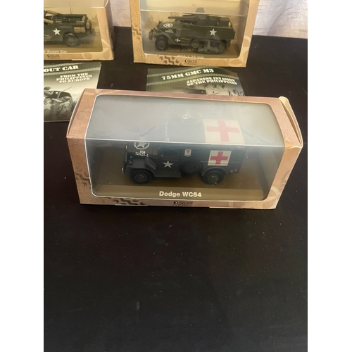 426 - A collection of five Atlas Editions 1:43 scale die-cast military vehicle models. This lot comprises ... 