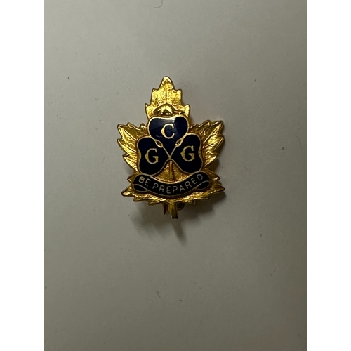 446 - Enamel Pin badge, Vintage Canadian Girl Guides&nbsp;